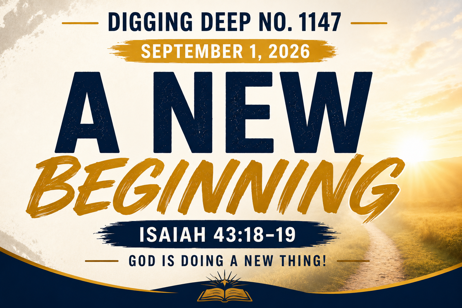 A NEW BEGINNING