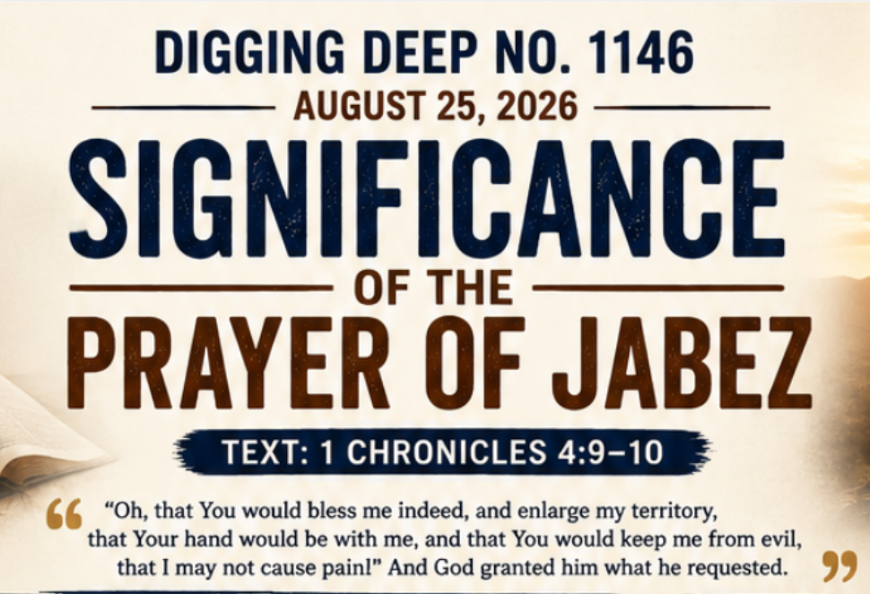 SIGNIFICANCE OF THE PRAYER OF JABEZ